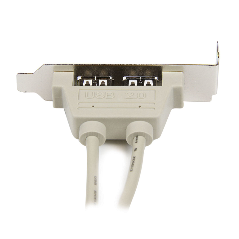 StarTech USBPLATELP 2 Port USB A Female Low Profile Slot Plate Adapter